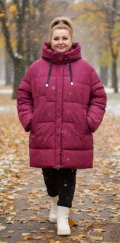 Куртка зимняя "Адель" бордо