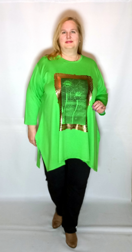 Туника BL-7766 зеленое яблоко (Турция, разные производители) — размеры 2