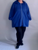 Кардиган на замке синий (Smart-Woman, Россия) — размеры 56-58, 68-70, 72-74, 76-78, 80-82