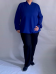 Брюки футер  темно-синий (Smart-Woman, Россия) — размеры 56-58, 64-66, 68-70, 80-82