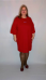 Платье - туника "Мили" ( алый) (Киргизия, разные фабрики) — размеры 64