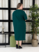 Платье "Сусанна" (ПГ-016) темно-зеленый (Россия) — размеры 70, 72