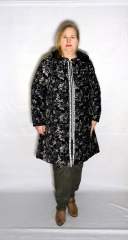 Кардиган-ветровка "FASHION" серый на черном Кардиган-ветровка "FASHION" серый на черном