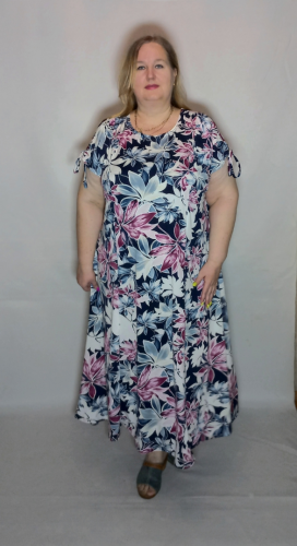 Платье трикотажное "Вальс"( цвет 10) (Smart-Woman, Россия) — размеры 64-66, 68-70, 72-74, 76-78, 80-82, 84-86