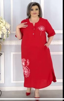 платье "Одуванчик" (2550) красный
