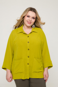 Рубашка БУХАРЕСТ (ВК24-050) цвет лайм Рубашка БУХАРЕСТ (ВК24-050) цвет лайм